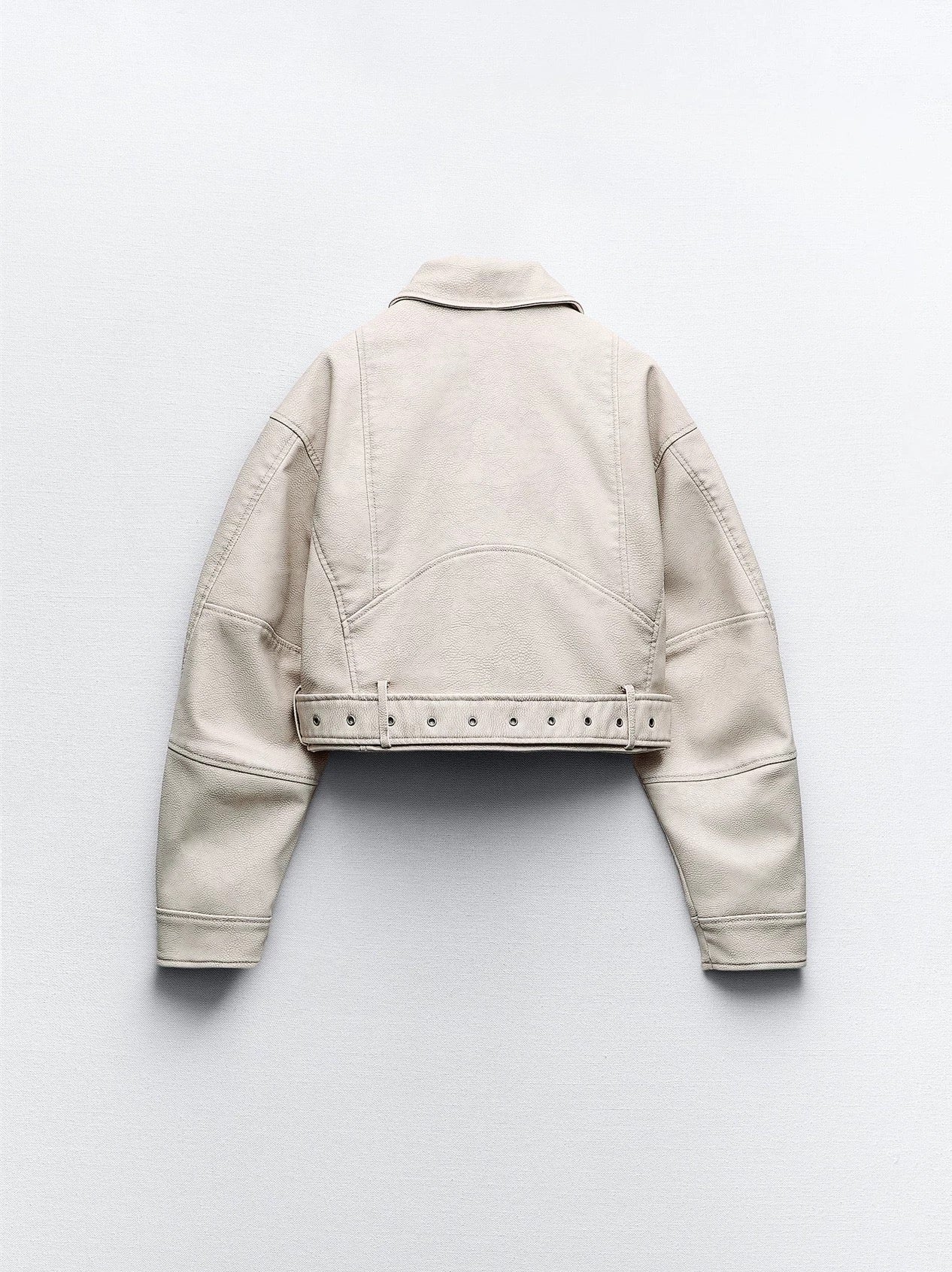 Cropped Lederjacke