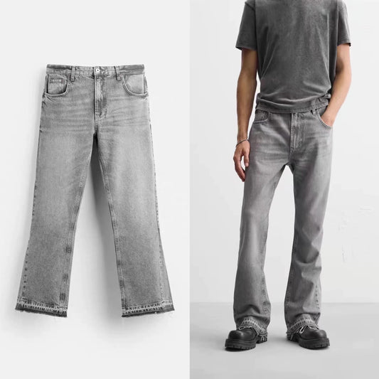 Washed Grey Jeans Fit
